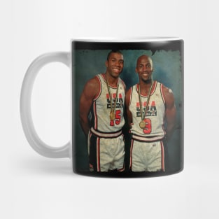 Magic Johnson and Michael Jordan Mug